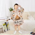 thumbnail image 6 of FORMRS Wearable Blanket Hoodie with Sleeves for Kids Cozy Flannel Sweatshirt, Campfire Pattern, 6 of 7