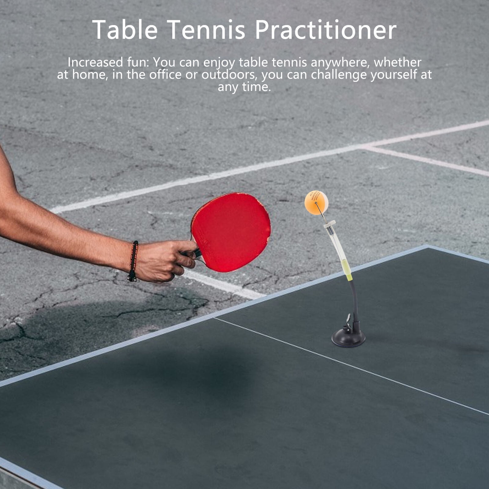 Table Tennis Trainer Professional Ping Pong Robot Machine Sucker Type Training