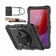 thumbnail image 1 of wonim11 SEYMAC stock Tablet Case for Lenovo Tab M11 (TB330FU/TB330XU)/Idea Tab 11" (TB336F) 11 inch 2024/2025 Drop-Proof Protection Cover with 360° Rotate Strap [Pen Holder] & Screen Protector, Black, 1 of 1