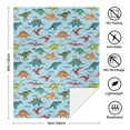 thumbnail image 5 of Cute Dinosaur Cartoon Pattern Soft Sherpa Fleece Throw Blanket, Warm Cozy Plush Blanket for Sofa Bed Couch, All Season, 40"x50", 5 of 5