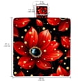 thumbnail image 2 of Seven Starred Ladybird Canvas Beach Blanket Picnic Mat, Large Size Foldable Beach Mat with Carry Bag, Stylish Design for Beach Trip Essentials, Soft and Durable Fabric Blanket, 2 of 6