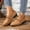Brown, variant on Hoshose Summer Flats for Women Solid Color Pointy Toe Comfortable Casual Women Slip on Low Heel Shoes loafer