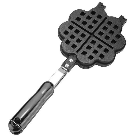 CANDeal Heart Shape Non Stick Waffle Maker Pan for Belgian Waffles Sandwich Toaster Breakfast, Use on Stovetop