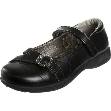 

French Toast Girls School Shoes - Coal Black 12