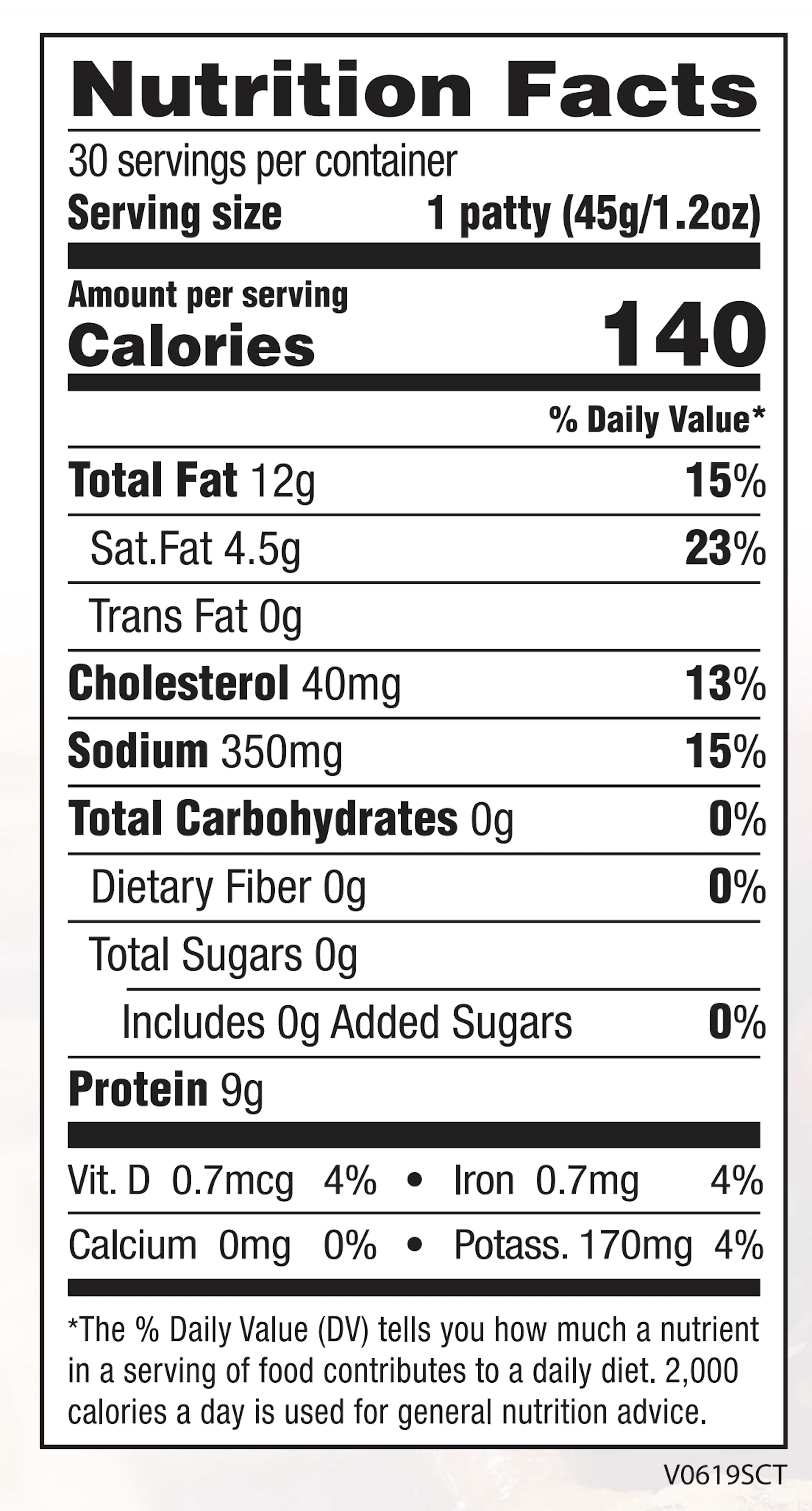 Swaggerty's Farm Mild Breakfast Sausage Patties, 45 oz, Cardboard Box, Raw