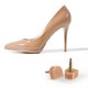thumbnail image 5 of 3 Pares TPU Alto Tacón Puntas Zapatos Reemplazo Tapa para Mujeres Alto Tacón Zapatos 2,4mm Pasador, 11x11mm U Forma Tacón Reparación Tapas, Beige, 5 of 5
