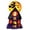 Purple-Small, variant on Lighted Halloween Haunted House Resin Figurine with Flying Witch, Ghost, Black Cat Statue Indoor Mantel Shelf Ornament for Halloween Home Party Decoration Halloween Night Light Gift