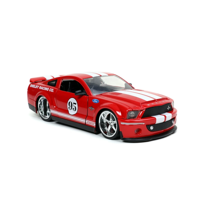 未開封品　Jada Toys 2008 GT-500KR 1/24 マスタング 2008 FORD SHELBY MUSTANG GT-500KR SILVER & BLACK 1/24