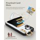 thumbnail image 4 of Funda Petitian para iPhone 16 Plus tipo cartera de piel azul, 4 of 6
