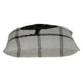 thumbnail image 4 of Parkland Collection Big 20x20" Checkered Pumpkin Cotton Throw Pillow in Gray, 4 of 10
