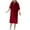 Wine, variant on Timegard Sleep Dress for Women Summer Round Neck Short Sleeve Comfy Loose Solid Color Casual Homewear