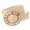 Beige, variant on One Size Raffia Stretch Belt with SeaShell Buckle (Women)