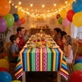 thumbnail image 4 of Carnival Party Tableware Set with Plates Cups Napkins Tablecloth and Decorations Complete Party Table Supplies Kit for Celebration Event Table Setup, 4 of 6