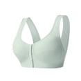 thumbnail image 6 of Lixiuxyad Comfortable Front Closure Women's Non Wired Bra Vest Style For Mature Women Lightweight And Versatile Everyday Wear,Bras for Women Green 38/M, 6 of 7