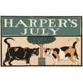 thumbnail image 2 of Edward Penfield 24x17 Black Ornate Framed Double Matted Museum Art Print Titled: Harper's July (1898), 2 of 5