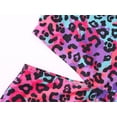 thumbnail image 4 of Serdomi Girls One Piece Swimsuit Neon Leopard Print Cutout Bathing Suit for Tweens Size 10, 4 of 7