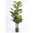 thumbnail image 1 of Planta Decorativa ALTEREGO DESIGN Oreja de Elefante Verde con Maceta Negra, 1 of 2