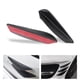 thumbnail image 3 of 4 Uds Universal ABS fibra de carbono coche parachoques delantero aletas labio Spoiler Canards Trim Kit Jadeshay A, 3 of 8
