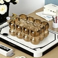 thumbnail image 3 of Transparent Tissue Box Living Room High-end Light Luxury Paper Box Tissue Storage Organizer Home Decoration Creative Napkin Box, 3 of 4