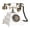 Blanc Pur, variante sur funtasica Téléphone Rétro Filaire Ornement de Bureau Style Européen avec Recomposition Téléphone Vintage Blanc avec Texture