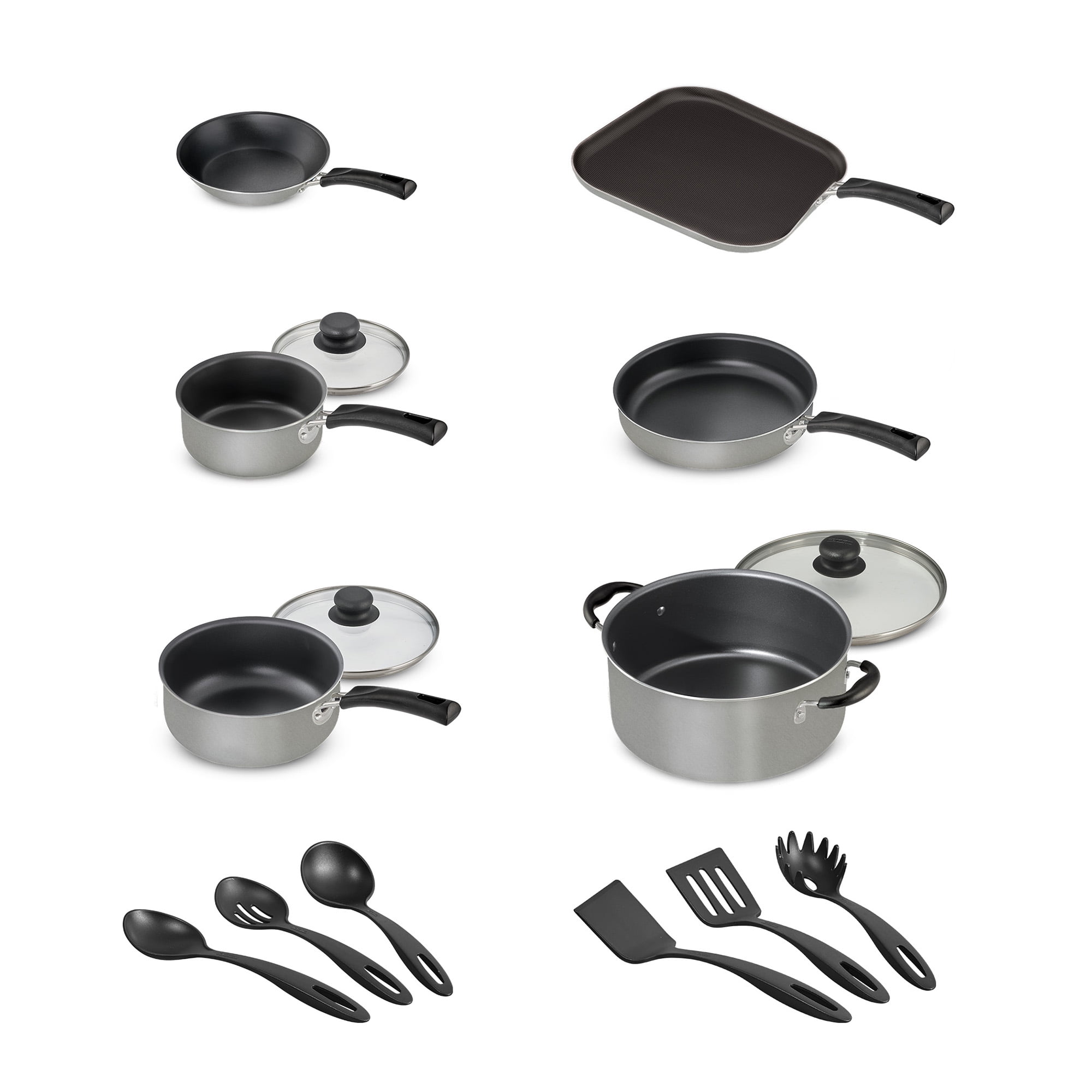  Tramontina Primaware 15 pc Nonstick Cookware Set - Storm,  80143/034DS: Home & Kitchen