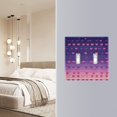 thumbnail image 4 of Yayeee Toggle Light Switch Wall Plate 2-Gang 4.56"x4.48" Decorative Outlet Cover, Gradient Love, 4 of 7
