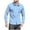 Light blue, variant on Xzbqbs Polo Shirts for Men Casual Button Up Long Sleeve Work Shirts Casual Fashion Lightweight Untucked Shirts with Flap Pockets