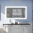 thumbnail image 2 of ANGELES HOME 55" x 32" LED Bathroom Mirror with Lights, Wall Mounted Vanity Mirror for Bathroom, Lighted Bathroom Vanity Mirror with Anti-Fog, 3 Colors Dimmable, Memory Function, Super Bright, 2 of 12