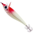 thumbnail image 2 of Carnada Señuelo de Pesca Likrtyny de Camarón Luminoso Anzuelo de Calamar Cebo de Sepia Rojo y Blanco, 2 of 7