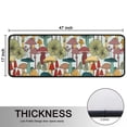 thumbnail image 5 of Kitchen Rugs Sets Of 2,Colorful Mushroom Plant Light Blue Pattern Anti Fatigue Kitchen Mat Rugs Non Slip Washable,Decorative Kitchen Floor Mats for Kitchen,Sink,Laundry,17"x47"+17"x47", 5 of 5