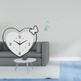 thumbnail image 2 of Reloj De Pared De Corazón Acrílico Y Estatua De Muñeca De Resina De Mujer Playera, Arte Decorativo Creativo Para Sala De Estudio, Cafetería, Oficina Y Decoración De Sala De Estar., 2 of 8