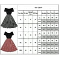 thumbnail image 3 of Robe d'Été à Pois pour Femme, Ligne A, Robe de Soirée Rétro à Manches Courtes, Robe Évasée, 3 of 3