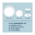 thumbnail image 6 of 16pc Country Cottage Dinnerware Set: Floral Botanical Pattern, Service for 4, Includes Plates & Bowls, 6 of 6
