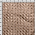 thumbnail image 4 of oneOone Silk Tabby Light Beige Fabric Heart Dress Material Fabric Print Fabric By The Yard 42 Inch Wide, 4 of 6