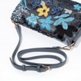 thumbnail image 4 of YIFEI Linen Sequin Embroidered Floral Shoulder Bag for Wedding Party, 4 of 5