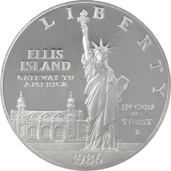 Statue of Liberty Commemorative Dollar 1986 S Choice Proof Silver $1