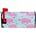 thumbnail image 5 of Coolnut Mailbox Covers, Magnetic Standard Size Pink Elephant and Flower Seasonal Mail Wraps for Home Outdoor Decor, 20.7"x18.03", 5 of 5