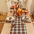 thumbnail image 6 of Plaid Christmas Table Runner, Winter Holiday Snowflake Table Runners, Xmas Decorations Indoor Outdoor Farmhouse Home Kitchen Dining Party Decor, 6 of 6