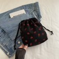 thumbnail image 1 of Bolso mini tipo cubo con estampado de fresas, popular en la moda de este año, nuevo bolso bandolera versátil de verano 2025, 1 of 5