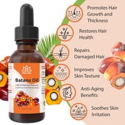Batana Oil (Elaeis Oleifera Kernel / Fractionated Batana) – Lightweight Cold-Pressed Unrefined Hair & Skin Oil by Relaxcation