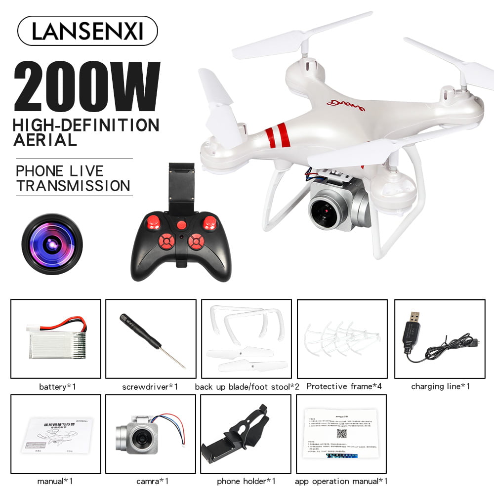 Drone 2.4G 5MP 1080P HD Wide-angle Camera Wifi Real-time Transmission KY101D 