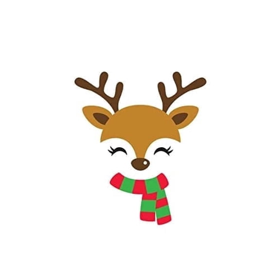 Reindeer Christmas Edible Icing Image Cake Topper, by Tnct.