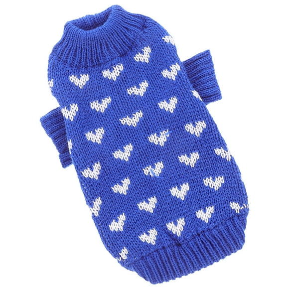BEADCEST Suéter Decorativo Azul Para Perros Con Redondo Ideal Para Frío Y Uso Diario
