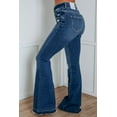 thumbnail image 2 of KanCan Ellison Mid-Rise Crossover Waist Straight Leg Jeans, 2 of 5