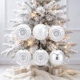 thumbnail image 4 of 6 Pack 3 Inch Silver Christmas Decorative Ball Ornaments, Hanging Pendant Bauble for Xmas Tree Wedding Holiday Party Festival Home Decor, 4 of 6