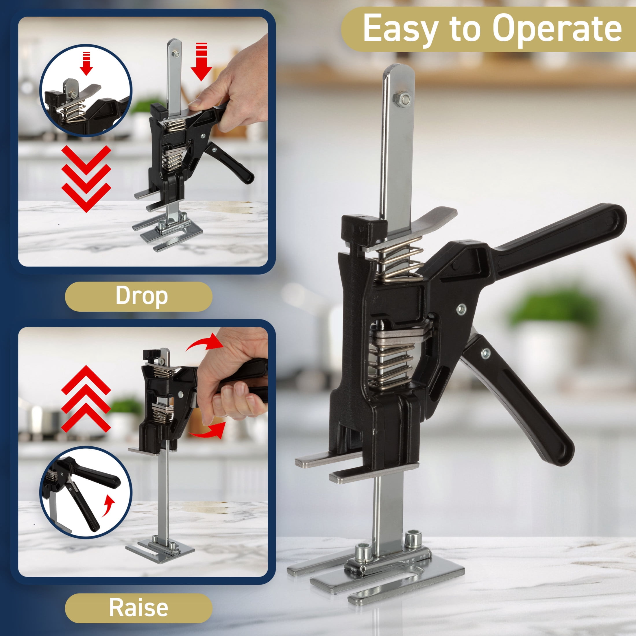 Kings County Tools Hand Lifting Jack Tool 2-Pack - Labor Saving Arm Lifters