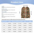thumbnail image 5 of Cauagu Fruits Peach Print Sun Protection Jacket for Teen,Full-Zipper Long Sleeve Sun Shirts with Pockets UV Hoodie Shirts Outdoor Athletic Jacket-XX-Large, 5 of 7