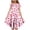 AB6 Pink, variant on Tisuna Girls Summer Dress Floral Print Short Sleeve Crew Neck Dresses Fashion Comfortable Little Youth Girls Festival Party Playwear Dress Pink Size 6-7 Years
