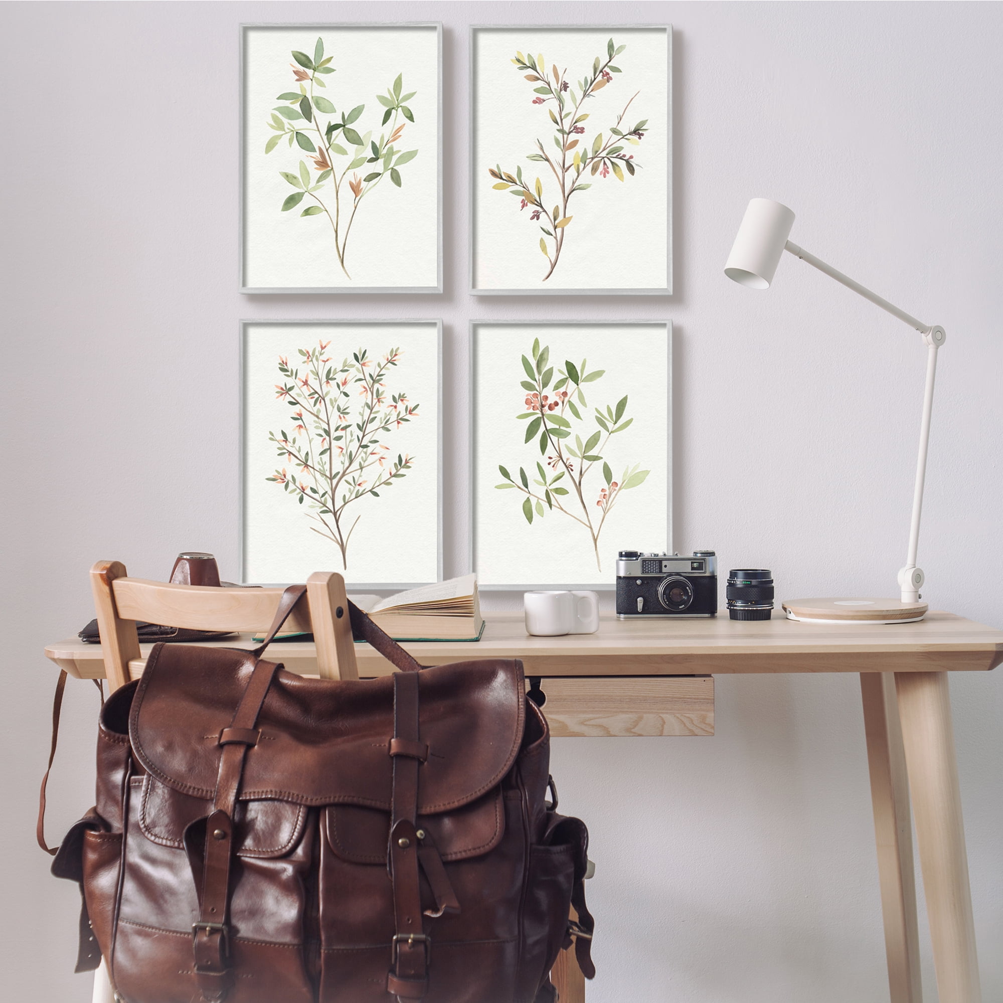Stupell Industries Soft Farmhouse Botanicals Charming Wild Foliage Plant Illustration, 16 x 20, Design by Annie Warren