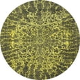thumbnail image 1 of Ahgly Company Indoor Round Abstract Antique Bronze Green Abstract Area Rugs, 7' Round, 1 of 6